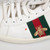 Gucci White Leather Bee Ace Trainers