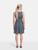 Prada Blue Floral Patterned Mini Dress
