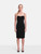 Dolce & Gabbana Black Wool Sleeveless Midi Dress