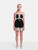 Prada Black Tassel Trim Mini Dress