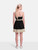 Prada Black Tassel Trim Mini Dress
