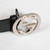 Gucci Black Logo Buckle Leather Belt