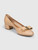 Salvatore Ferragamo Beige Patent Leather Vara Pumps