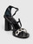 Louis Vuitton Black Mirror Embellished Sandals