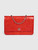 Chanel Red Patent Leather Camellia Wallet On Chain