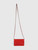 Chanel Red Patent Leather Camellia Wallet On Chain