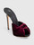 Giuseppe Zanotti Burgundy Knotted Velvet Mules