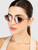 Versace Pink Oval Sunglasses