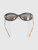 Burberry Black & Beige Nova Oval Sunglasses