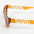 Versace Transparent Orange Logo Cat Eye Sunglasses