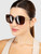 Versace Havana Medusa Butterfly Sunglasses