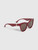 Burberry Bordeaux Square Logo Sunglasses