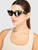 Burberry Dark Havana Tortoiseshell Cat Eye Sunglasses