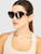 Burberry Bordeaux Logo Cat Eye Sunglasses