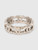 Chanel Silver CC Crystal Ring