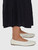 Jil Sander Ecru Leather Ballet Flats