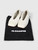 Jil Sander Ecru Leather Ballet Flats