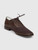 Jil Sander Brown Leather & Canvas Panel Oxfords