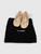 Jil Sander Beige Leather Bow Ballet Flats