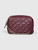 Moncler Burgundy Leather Quilted Bag