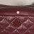 Moncler Burgundy Leather Quilted Bag