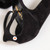 Saint Laurent Black Suede Jodie Flower Detail Platform Sandals
