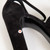 Saint Laurent Black Suede Jodie Flower Detail Platform Sandals