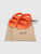 Gucci Orange Rubber Isla Flat Sandals