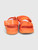 Gucci Orange Rubber Isla Flat Sandals