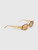 Linda Farrow Linda Farrow x The Attico Beige Berta Sunglasses