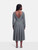 Khaite Grey Wool Knit Midi Dress