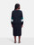 Loro Piana Navy Silk Midi Dress
