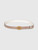 Gucci Taupe & Ecru Leather Reversible GG Belt