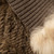 Pinko Brown Rabbit Fur Vest