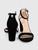 Stuart Weitzman Black Suede Nearlynude Sandals
