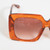 Linda Farrow Oversized Orange Sierra Sunglasses