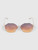 Linda Farrow 22KT Plated Geometric Sunglasses