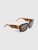 Linda Farrow Linda Farrow x The Attico Brown Tortoiseshell Jorja Sunglasses