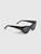 Linda Farrow Linda Farrow x The Attico Black Dora Cat Eye Sunglasses