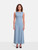 Emilia Wickstead Blue Flared Leg Jumpsuit