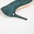 Jimmy Choo Green Suede Slip On Pumps
