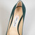 Jimmy Choo Green Suede Slip On Pumps