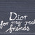 Dior Dior x Hylton Nel “For My Real Friends” Card Holder