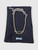 Prada Sterling Silver Triangle Logo Chain Necklace