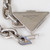 Prada Sterling Silver Triangle Logo Chain Necklace