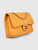Chanel Vintage 1997-1999 Mustard Leather Double Flap