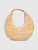 STAUD Beige Moon Raffia Tote Bag