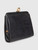 Harrods Vintage Black Lizard Leather Clutch Bag