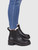 Chloé Black Leather Shearling Lined Ankle Boots