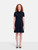 Scanlan & Theodore Navy Knit A-Line Dress
